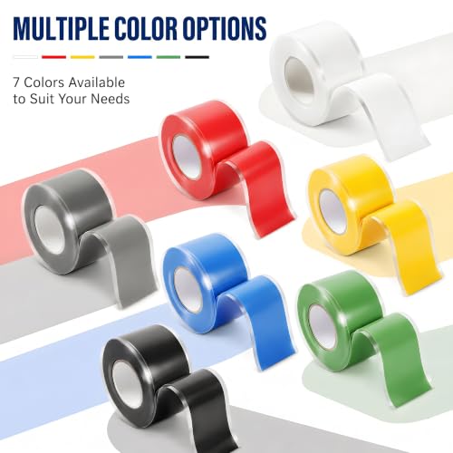 Self Amalgamating Tape Self Fusing Silicone Rubber 1 In x 10 Ft 2 Rolls - color: Blue