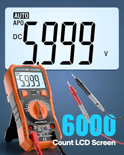 Crenova 890Z Digital Multimeter 6000-Count TRMS 1000VDC/750VAC Auto-Ranging