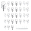MOVELYST Clear Wall Hooks for Hanging, 30 Hooks+40 Strips, Value Pack (S) - size: Small, style: Clear-30+40
