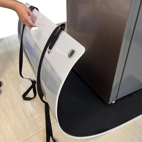 Oversized Large Appliance Slider with Pull Strap,Furniture Moving Slides for Floor Protection Premium Moving Mat for Tile Carpet and Hardwood Floor - size: 49" X 30" black