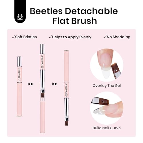 Beetles Hard Gel Kit Low Heat, Mint Sheer 2 Pcs Clear Builder Nail Gel Nail - color: Mint Sheer Clear Low Heat 2-Pack