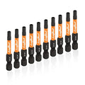 toolant 4mm S2 Steel Impact Hex Head Allen Wrench Drill Bits Set, 10pcs, 2" Long with Storage Box - size: 4mm(10pcs)