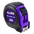 Tape Measure 25 Ft - Metal Retractable Tape Measure with Fractions, Easy Read, 1-inch Wide X 25 Foot - Purple - color: Purple