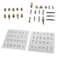 Wood Burning and Soldering Tips Stencil Set 28pc - size: 28pc