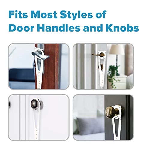 Neobay Cat Door Latch with Stabilizer, Keeps Dogs Out of Litter Box - color: White 2 Packs