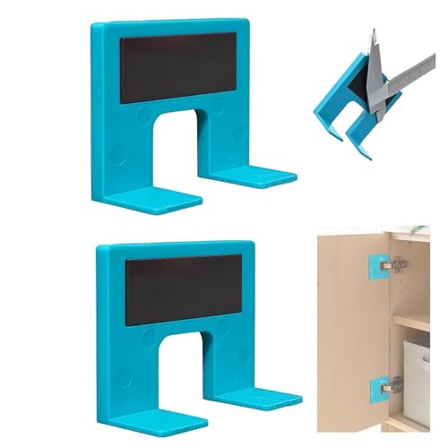 The Easy Hinge Mate - Your Quick Fix for Door Installation, Quick Setup Door Hinge Installation Jig with Locking & No-Drill Guide, Adjustable Template for Hinges on Doors Jambs Cabinets