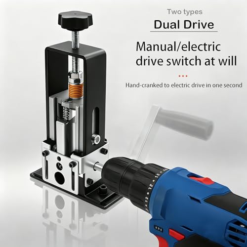 Manual/Drill Powered Wire Stripping Machine, 1-25mm Adjustable Copper Wire Stripper Tool, for Scrap Cable Recycling, Portable & Heavy Duty Copper Wire Peeler with Gloves, Wrench & Screws