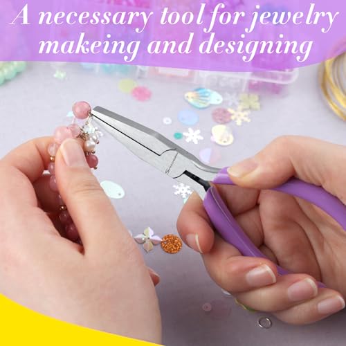 SPEEDWOX Flat Nose Pliers - Mini Duck Bill Pliers for Jewelry Making, Bending, Straightening, Shaping & Ring Opening - style: Flat Nose Pliers Smooth Jaws