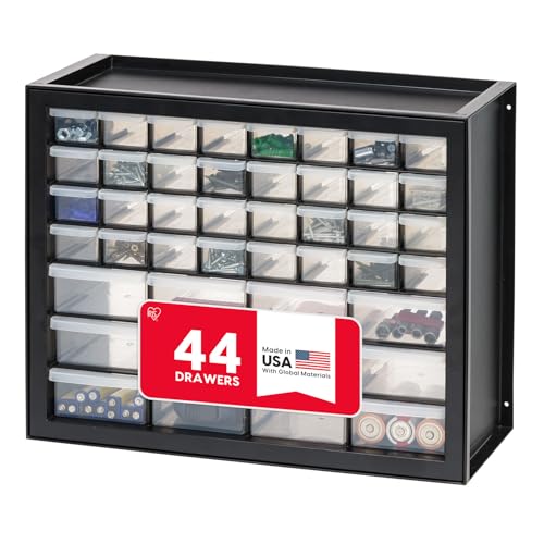 IRIS USA 44-Drawer Small Parts Storage Cabinet, Crafts, Made in USA, Black - color: Black, size: 44 Drawer
