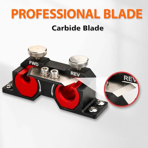 Double Cutting Dowel Maker Jig Kit Electric Drill Carbide Inserts Stable wooden Dowel Cutter tool Dowel Plate (Metric 9 different diameters) - size: Metric