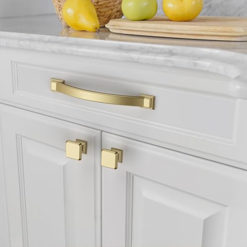 Amerdeco 10 Pack Brushed Gold Cabinet Pulls 7.5" - color: Brushed Gold, size: 7.5" hole center