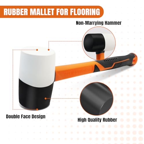 Small Rubber Mallet Hammer Flooring Mallets 8oz - size: 8 oz