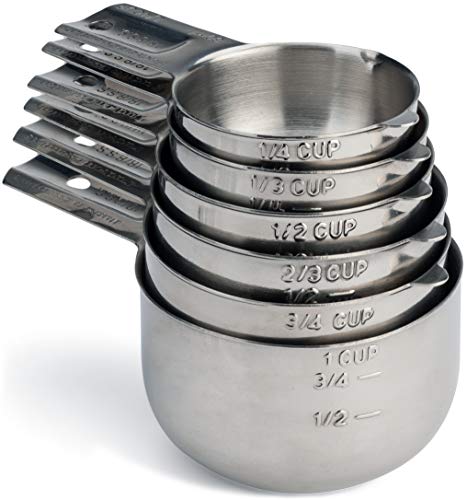 Hudson Essentials Stainless Steel Measuring Cups Set (6 Piece Set) - size: 6 Piece Set