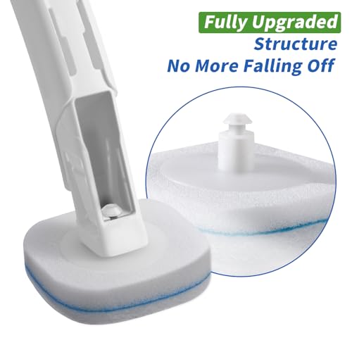 oshang 28 Count Toilet Brush Refills, Toilet Refill Pads, Disposable Toilet Brush Heads for Bathroom Cleaning - size: 28 Refills