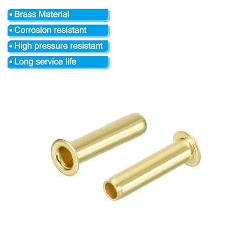PATIKIL Brass Compression Insert for 3/16" Tube OD 10Pcs Insert Support - size: 3/16"