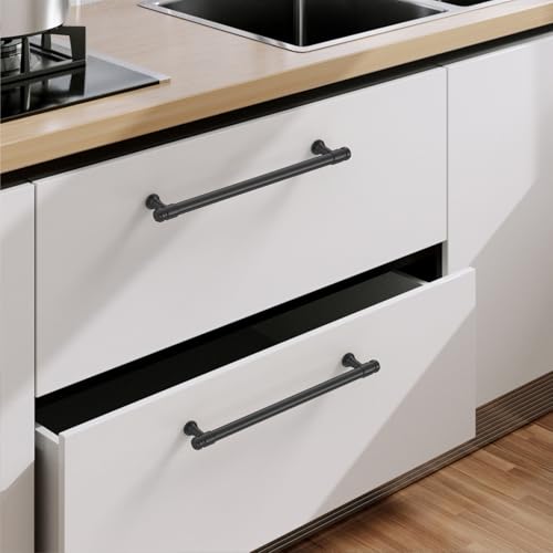 9BUILD 10 Pack 7.5 Inch Matte Black Cabinet Handles,Kitchen Hardware - color: Matte Black, size: 7.5"/192MM Hole Center