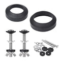 Toilet Tank to Bowl Bolt & Gasket Kit, 304 Stainless Steel Bolts, High-Density Foam Rubber Gasket, Compatible with 2-Inch and 3-Inch Seals, Easy Installation for Leak and Loose Connection Repairs - style: Universal Gasket Kit with 2 Sets Bolts