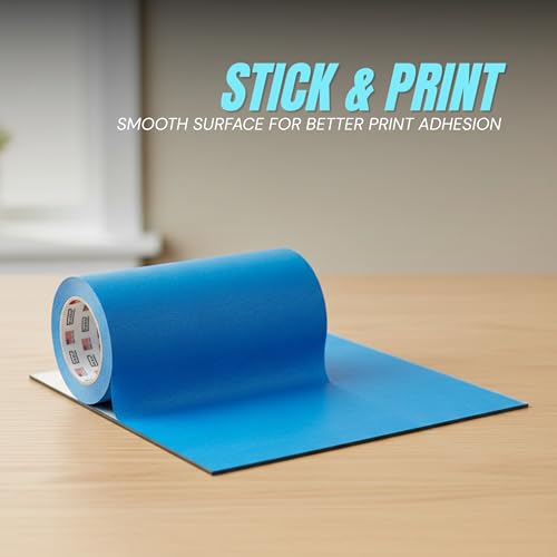 Wide Blue Painters Tape, 12 inch x 60 Yards, 3D Printing Tape, Easy Clean Removal up to 21 Days, Masking Tape - size: 12 inch
