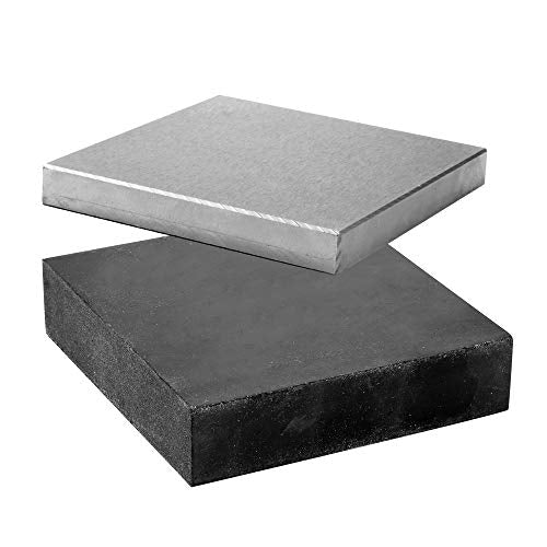 Steel and Rubber Block 2 Pcs Work Bench Blocks 4" x 4"(10cmx10cm) - color: Steel and Rubber Block, size: 4" x 4"