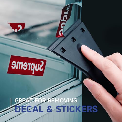 FOSHIO Wallpaper Tools Set, Paste Brush, Seam Roller, Plastic Scraper Tool, Felt Squeegee with Mesureing Tape, Paper Cutter and Exacto Knife for Peel & Stick Wallpaper, Window Film Installation - color: 05 Wallpaper Kit