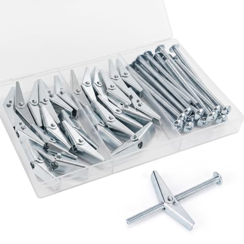 25pcs 3/16 Inch Hollow Wall Anchors for Drywall Ceiling - size: 3/16 Inch