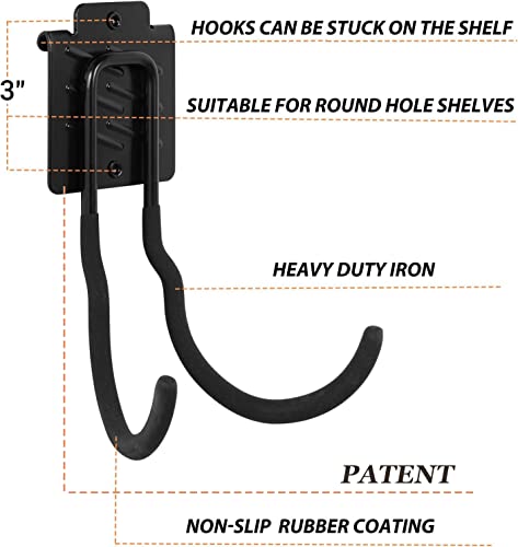 Wallmaster Boltless Shelving Hooks for 1.5 inch Keyhole Shelving Unit 7 Pcs - size: 7 pcs-Unspecified