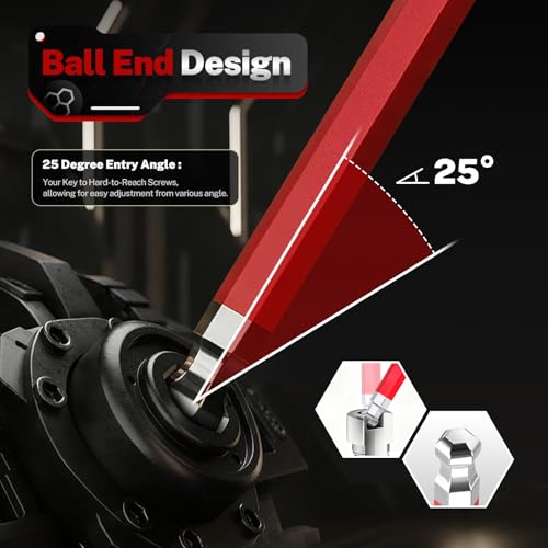 TOMMARS Allen Wrench Sets, SAE, Metric & Torx, Magnetic Ball End T-Handle