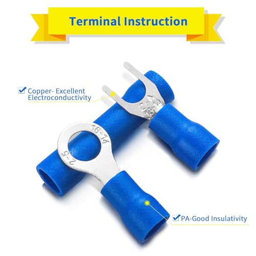 1200PCS Electrical Connector Kit, Automotive Insulated Wire Crimp Terminals
