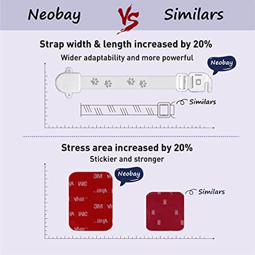 Neobay Adjustable Door Strap and Latch, Keeps Dogs Out of Litter Box - style: Basic 1 Pack