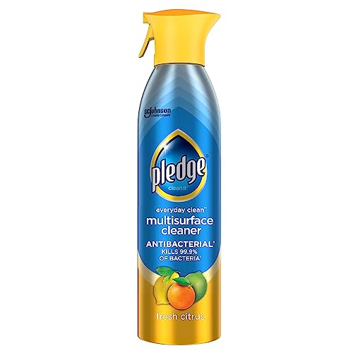 Pledge Antibacterial Multisurface Cleaner Spray, Fresh Citrus, 9.7 oz, 1 pk - size: 9.7 Fl Oz (Pack of 1)