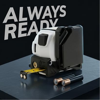 3-in-1 Digital Laser Tape Measure, Digital Display & Belt Clip