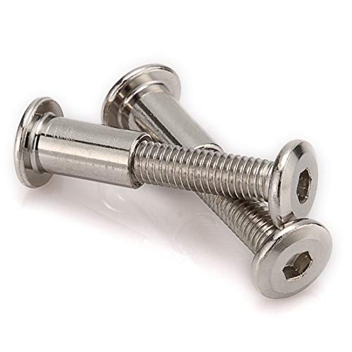 M6 Furniture Joint Connector Bolt & Cap Nut Kit 30MM 30pcs - size: 20mm (30pcs)