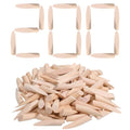 200 Pack Solid Pine Wood Pocket Hole Plugs 3/8 Inch Pocket Screw Hole Plugs for Pocket Hole Jig Woodworking Furniture Cabinet DIY Projects