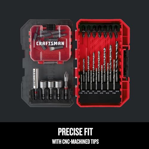 CRAFTSMAN 35 Piece Screwdriver Bit Set, Durable, Shock-Resistant Steel (CMAF35SET)