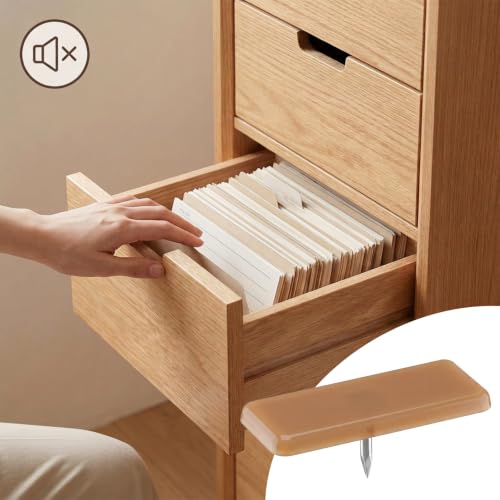 40 PCS Tack-in Drawer Glides, Nail-On Drawer Guides, 1.26×0.51in Dresser Drawers Slides Drawers Bottom Replacement Board Making Slide Smoothly