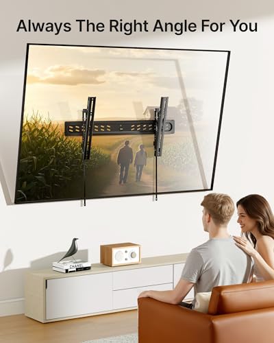 monTEK Ultra Slim Tilting TV Wall Mount for 43–95 inch TVs Holds 150 lbs - size: 43–95" Tilt