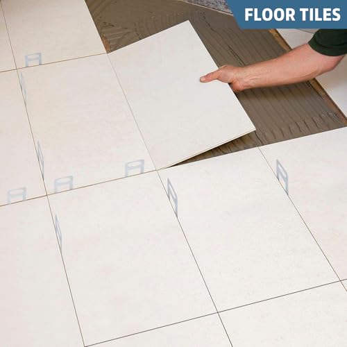 2000 Tile Spacers 1/16 Inch Tile Leveling Clips for Floor Tiles - size: 1/16 Inch*2000 Piece