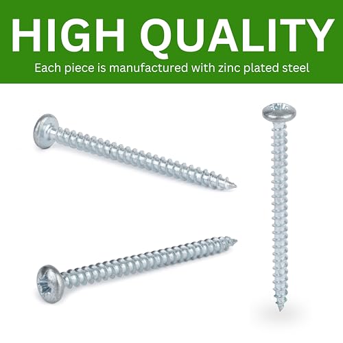 Spare Hardware Parts Replacement for IKEA Furniture Screw Chipboard Flat TRX Screw - Part #108363 | Chipboard Screw M4.0-1.8×50 Full Thread with PZD2 Recess | Pack of 10 - size: 108363