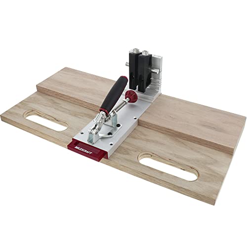 Milescraft 1327 Pocket Jig 400 – Self-Clamping, Heavy-Duty, All-Metal Pocket Hole Jig. Complete Kit with Bit, Driver, and Screws