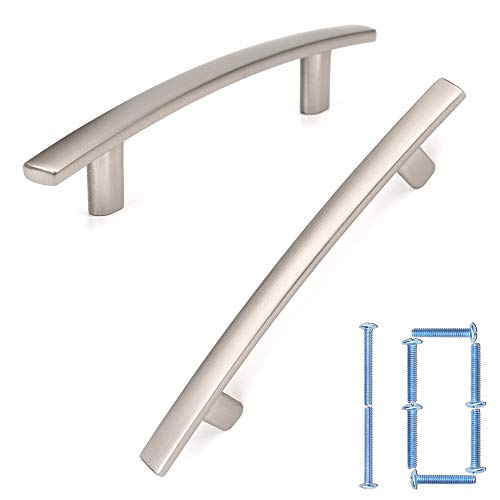 KOOFIZO 10 Pack 3-3/4 in Brushed Nickel Cabinet Pulls, Drawer Handles 1961 - color: Brushed Nickel, size: 3-3/4" CC