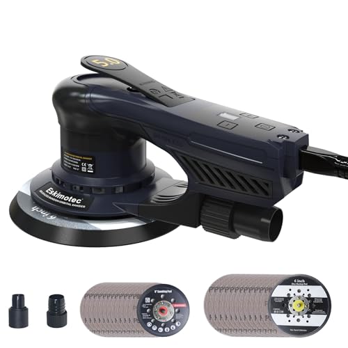 Electric 360W Random Orbital Sander with Dual 5" & 6" Pads Brushless Motor