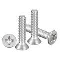 METALLIXITY #8-32x5/8 Phillips Flat Head Bolts 304 Silver 30Pcs - color: Silver, size: #8-32x5/8"