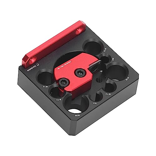 Focket Carbide Inserts Dowel Maker Jig, 8 Holes 8mm to 20mm Adjustable Woodworking Dowel Jig Kit, High Speed Electric Drill Milling Dowel Round Rod Auxiliary Tool Drill Guide Locator