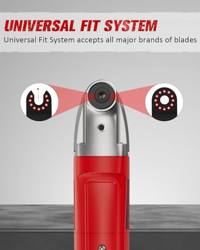 AVID POWER Oscillating Tool 3°Oscillation Angle 22,000 OPM Oscillating Saw - color: Red