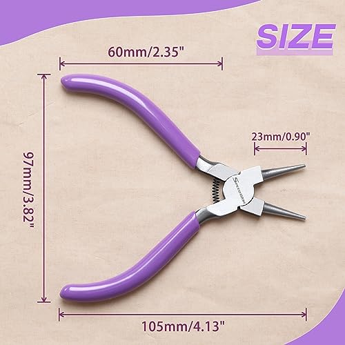 SPEEDWOX Mini Round Nose Pliers for Jewelry Making - Wire Looping & Bending Pliers - style: Round Nose Pliers
