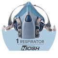 3M Reusable Respirator Half Facepiece 7501, NIOSH, Small - size: Small