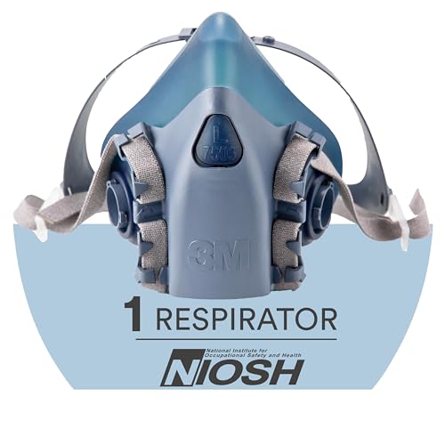 3M Reusable Respirator Half Facepiece 7501, NIOSH, Small - size: Small