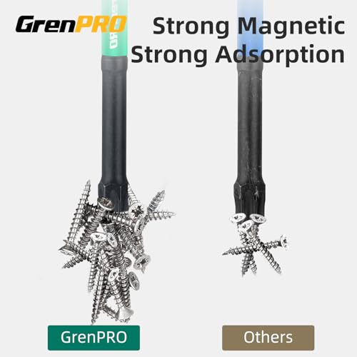 GRENPRO 3" Torx Bit Set 14pc (tt7-tt40), S2 Steel Magnetic Screwdriver Bits - size: T7-T40(3"*14pcs)