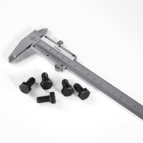 M6 x 16mm 20mm 25mm 30mm 40mm Hex Bolts, Hexagon Head Screw, 8.8 Grade Alloy Steel, Black Oxide Finish, Metric Full Machine Thread, Assortment Kit 50PCS - size: M6 x 16-40 mm(50PCS)