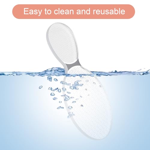 2 Pcs Nano Foot File Glass Nail File Foot Scrubber Callus Remover Rough and Smooth Sides Professional Pedicure Tools at Home Heel Scraper for Dead Skin Removal Cracking Wet and Dry Feet